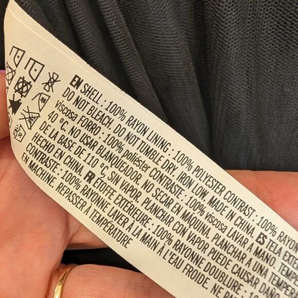 English Factory Dress TwoInOne Thule Skirt Ballet Goth Wednesday Adams - Size M - Picture 4 of 6